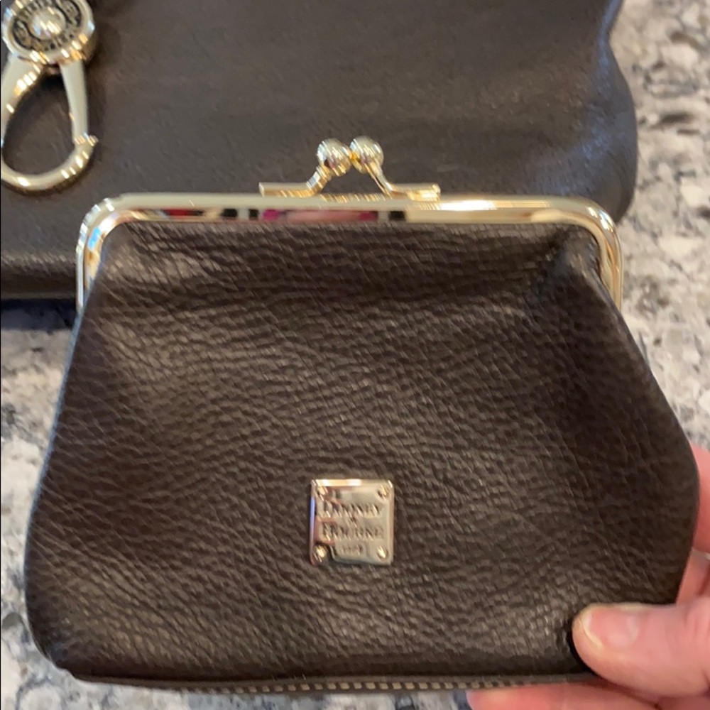 Dooney & Burke Pebble Leather Logo Lock Hobo - Picture 5 of 8